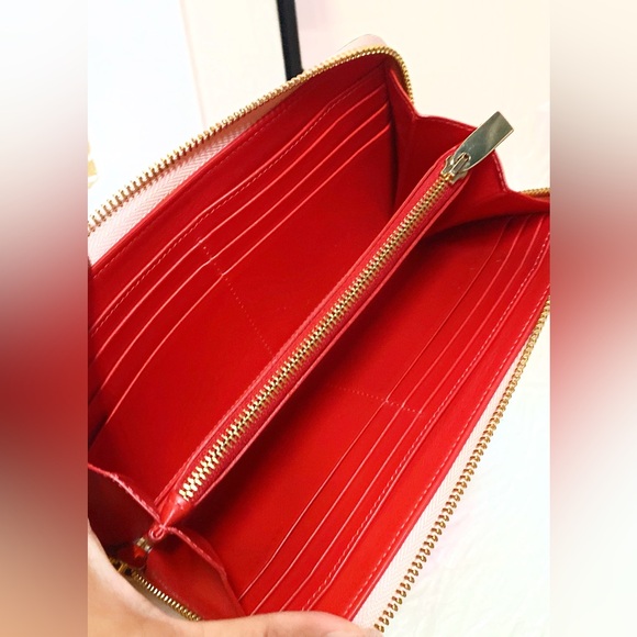 Christian Louboutin White and Gold Studded Wallet - Picture 13 of 16